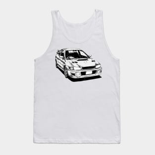 Anime Mitsubishi Lancer Manga Tank Top